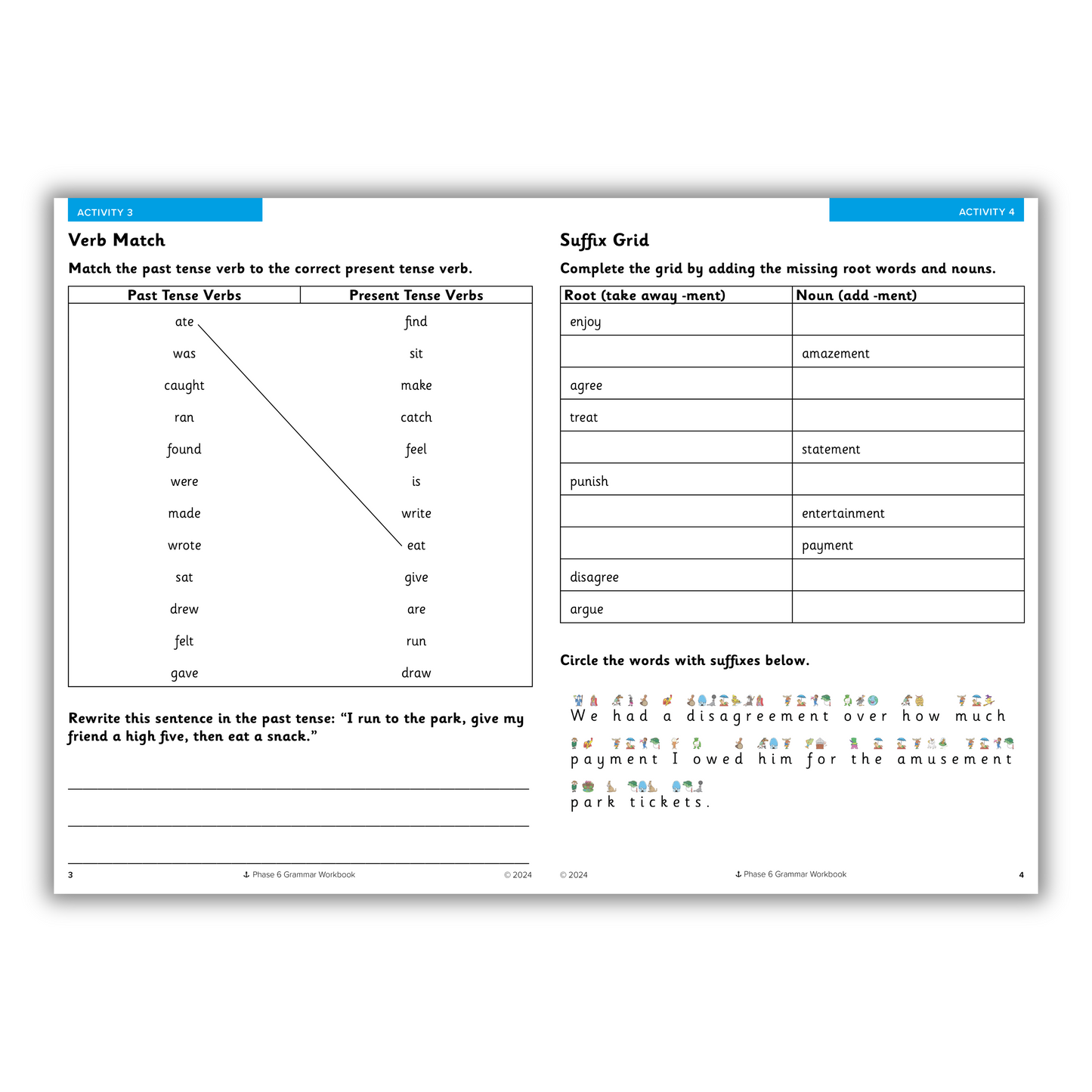 Phase 6 Grammar Workbook, Set of 10
