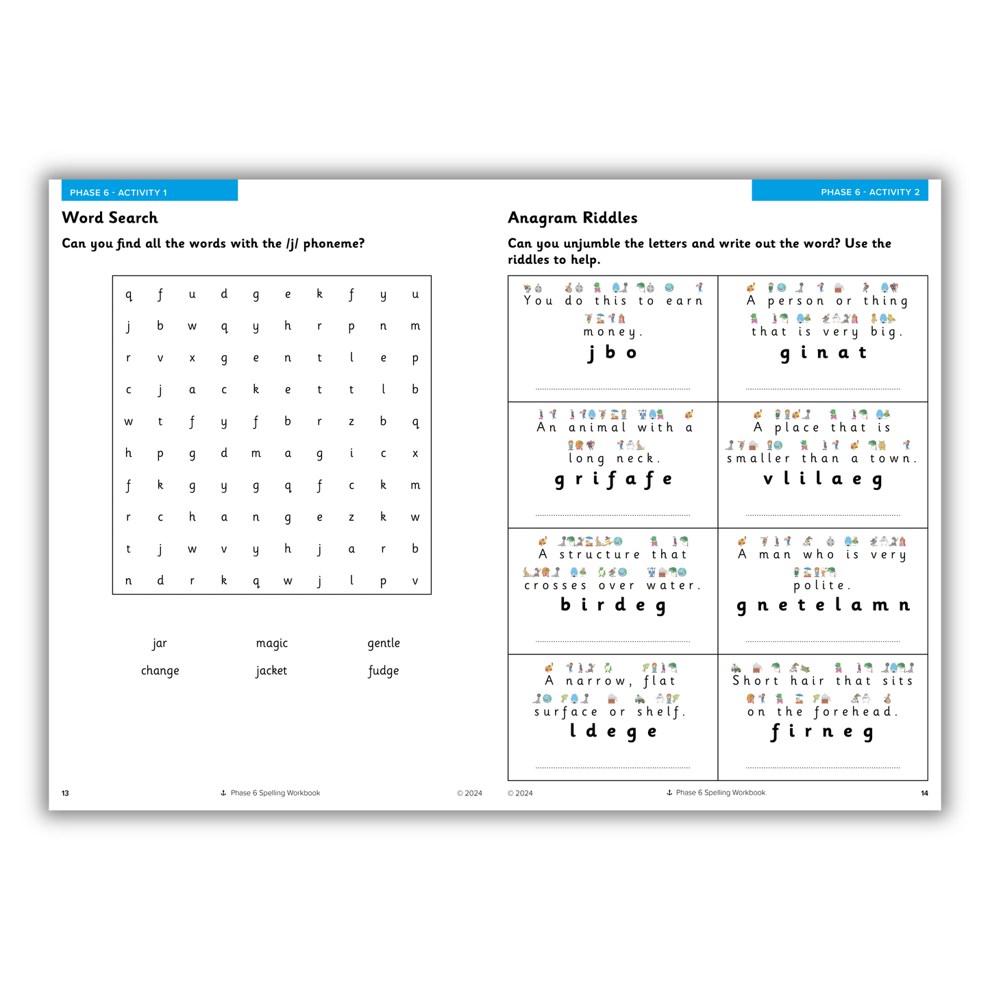 Phase 6 Spelling Workbook, Set of 10
