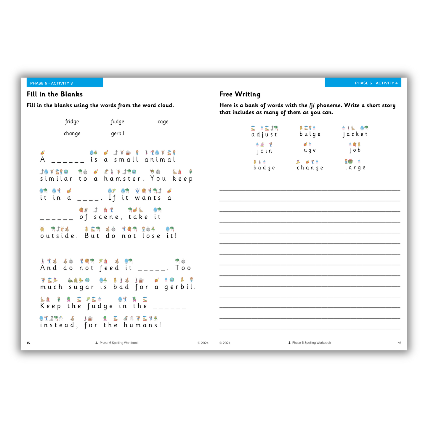 Phase 6 Spelling Workbook, Set of 10