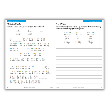 Phase 6 Spelling Workbook, Set of 10