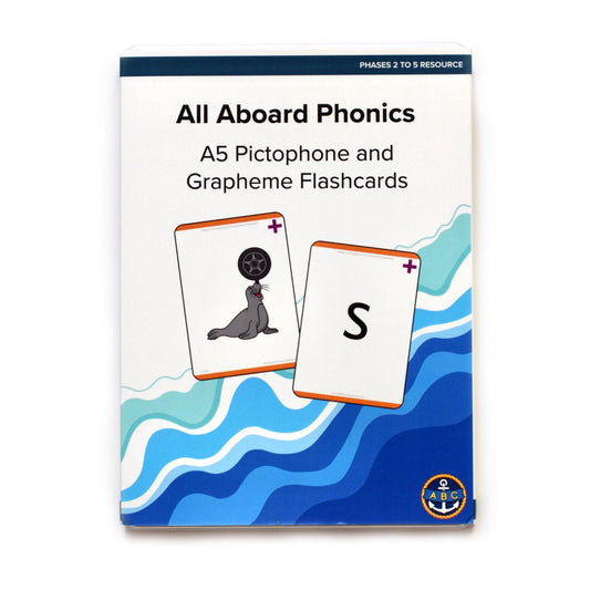 A5 Reversible Pictophone-Grapheme Flashcards - All Aboard Learning Ltd
