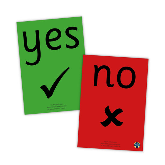 A6 Yes/No Flashcards - All Aboard Learning Ltd